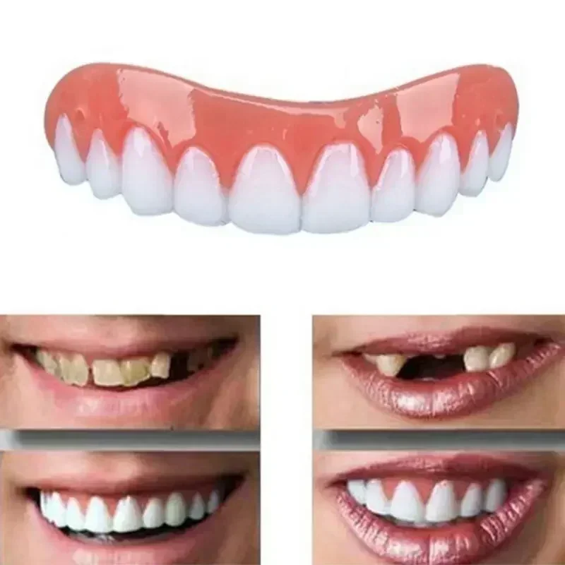 Teeth Whitening Veneers - Nowe sztuczne zęby silikonowe górne i