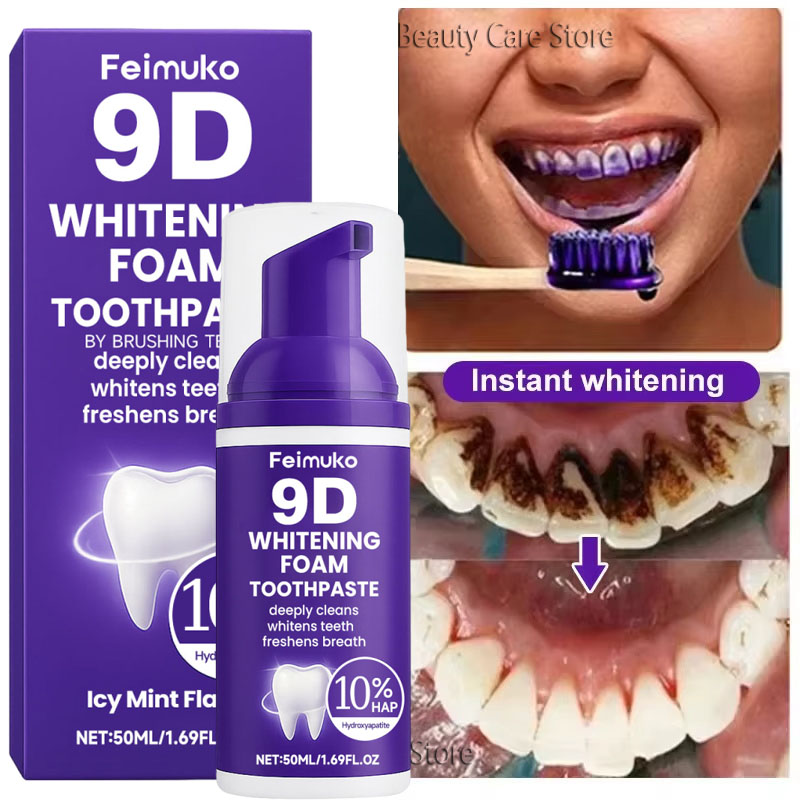 Teeth Whitening Mousse - 9D Fioletowa Pasta do Zębów w