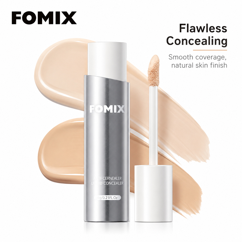 Charcoal Whitening Paste - FOMIX Liquid Concealer Pełne Krycie Wodoodporny