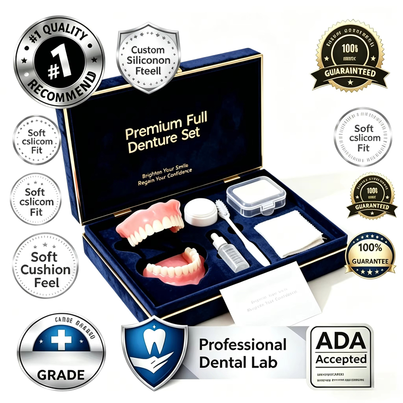Teeth Whitening Veneers - Naturalny kosmetyczny zestaw protez, realistyczny zestaw