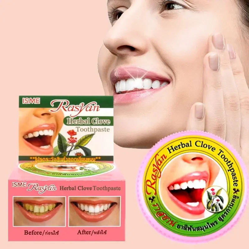 Teeth Whitening Session - Tajski proszek do zębów z goździkiem/kokosem