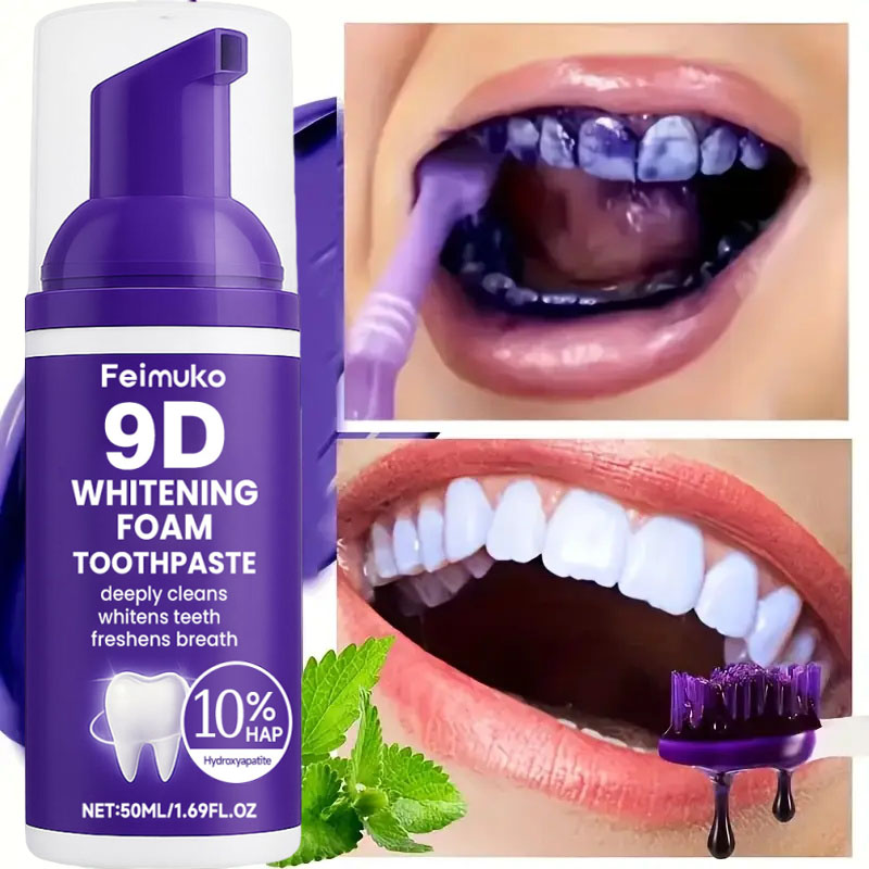 9D Fioletowa Pasta do Zębów w  – Teeth Whitening Mousse recenzja i cena