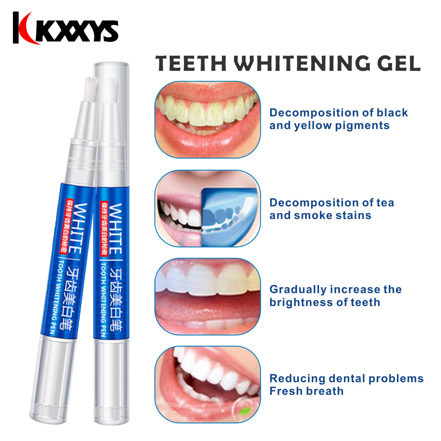 2 sztuk * 3ml popularny biały  – Teeth Whitening Pens recenzja i cena