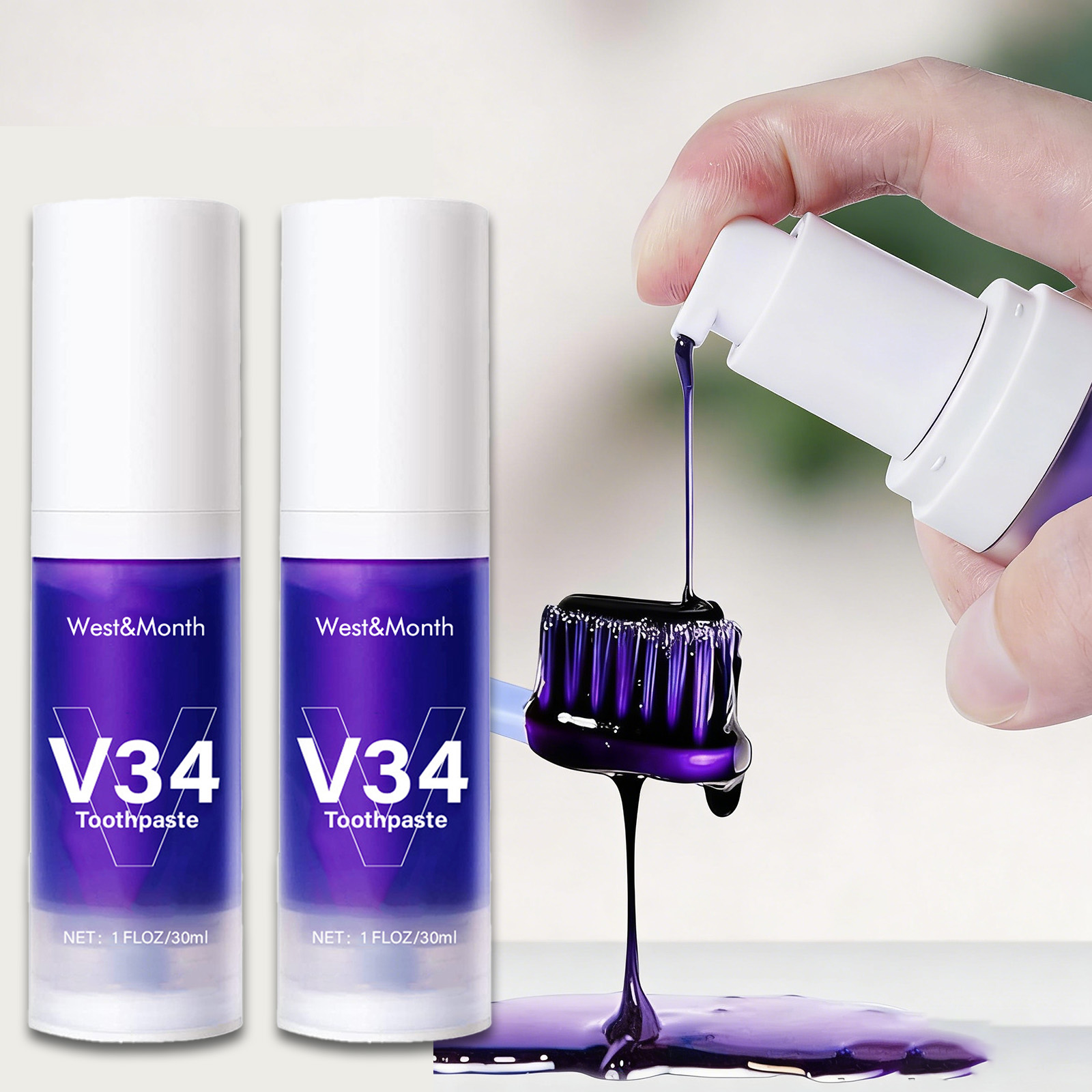 Pasta do zębów V34 wybielająca – Teeth Whitening Mousse recenzja i cena